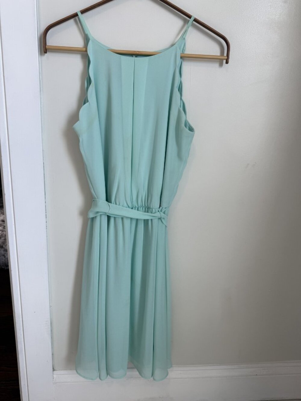 Beautiful light turquoise small dress